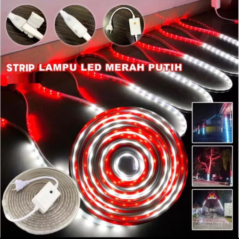 PROMO LAMPU STRIP LED MERAH PUTIH logo