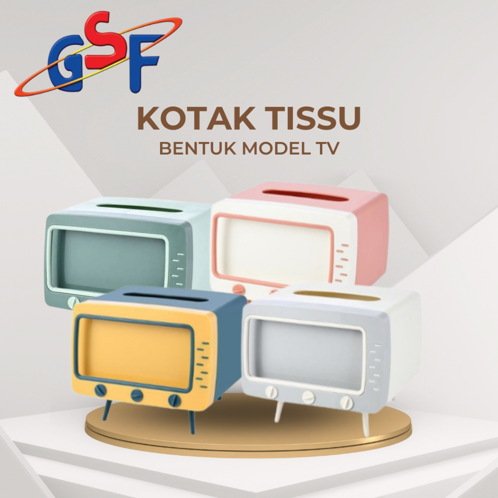 Kotak Tisu Bentuk TV ✨ logo
