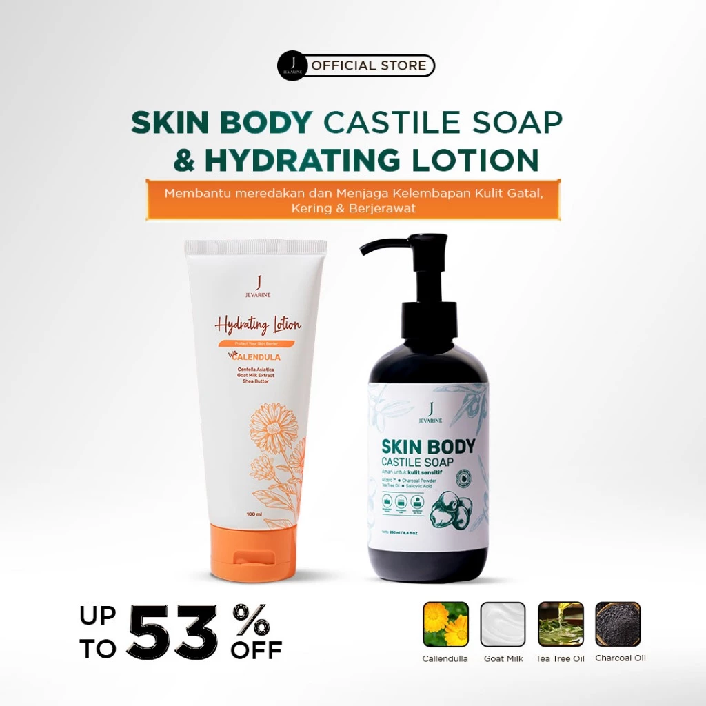 Castile Soap ByJevarine Atasi Jerawat Badan - FBE New