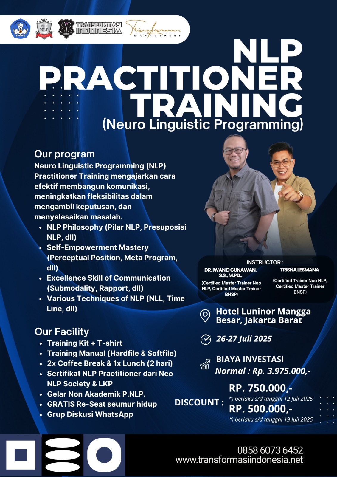 Certified NLP Practitioner 1 Peserta logo