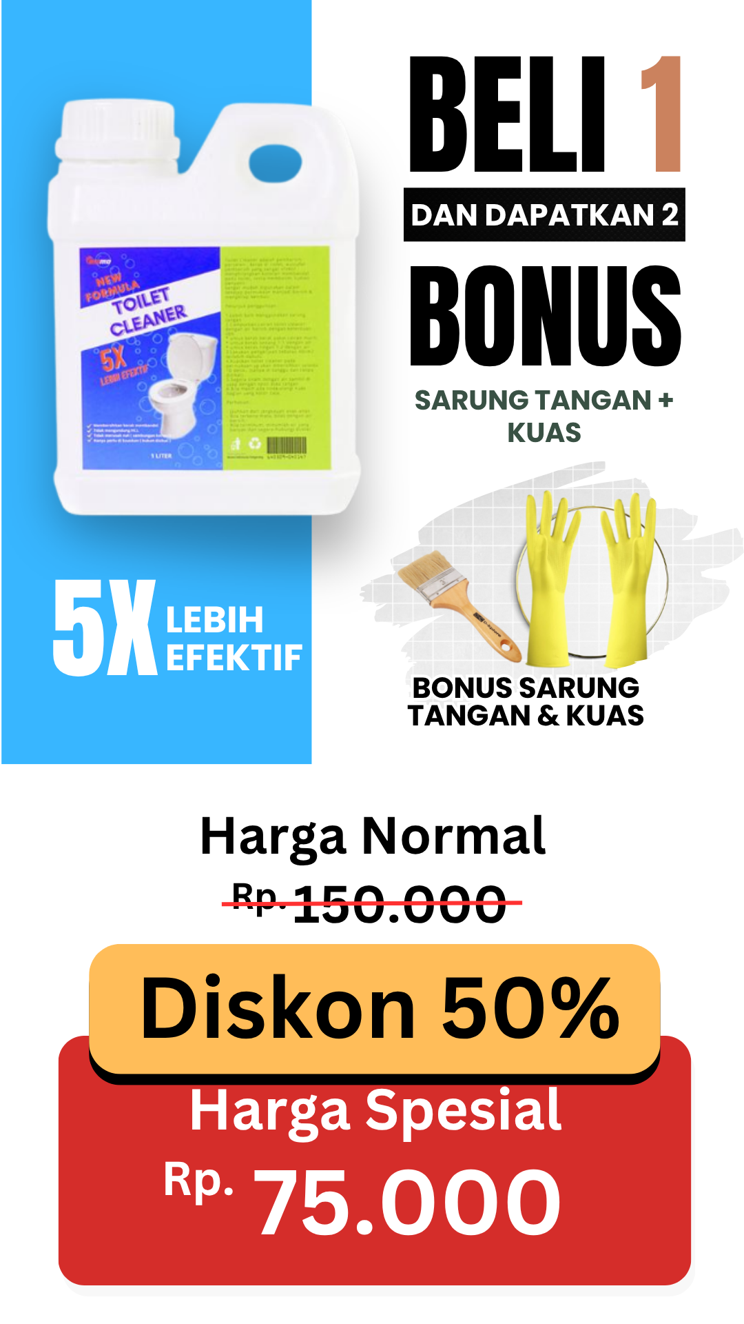 Paket Pembersih Noda Toilet Bonus Sarung Tangan Dan Kuas NEW BESTPRODUK logo