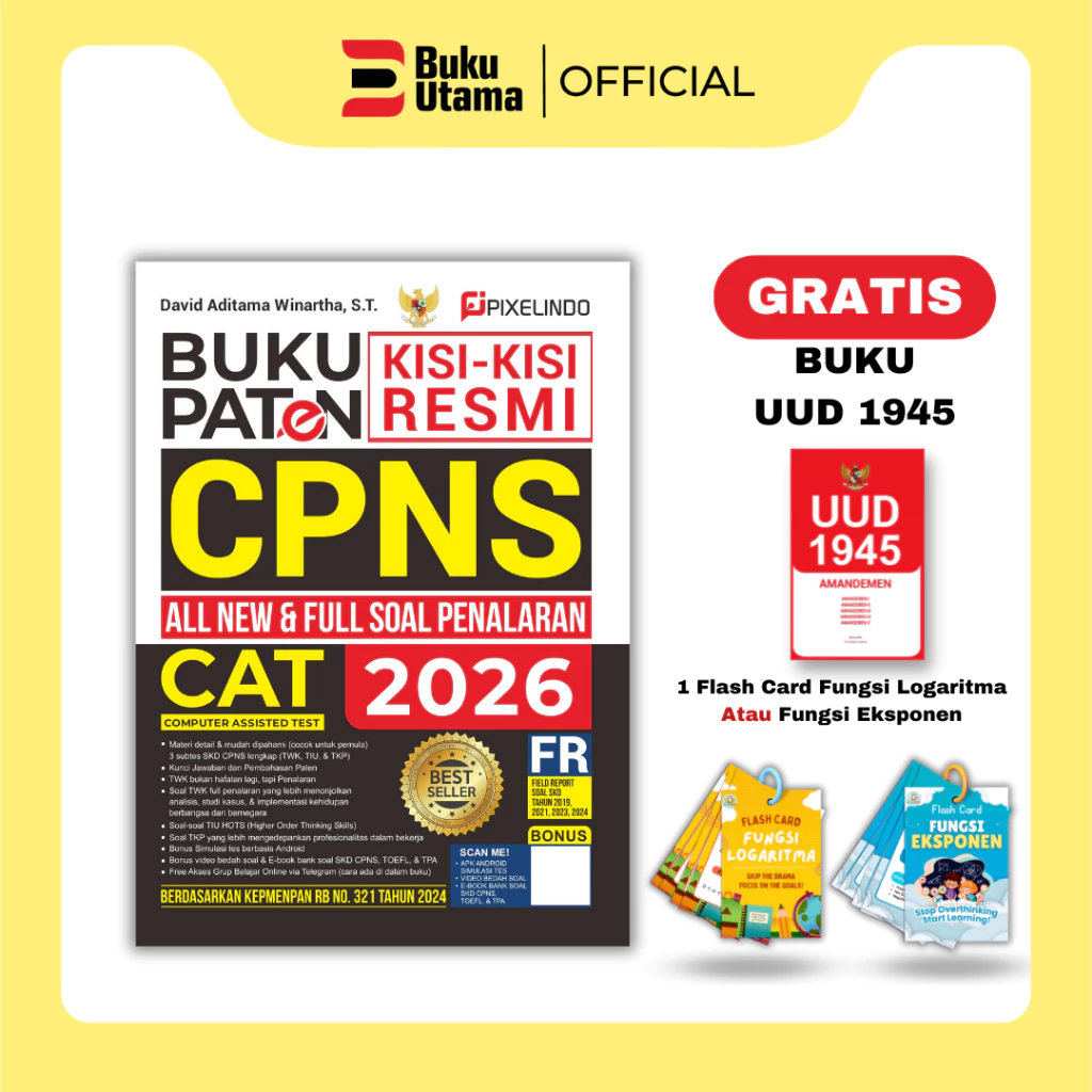 Buku Paten Kisi-Kisi Tes CPNS CAT Tahun 2026 - LD logo