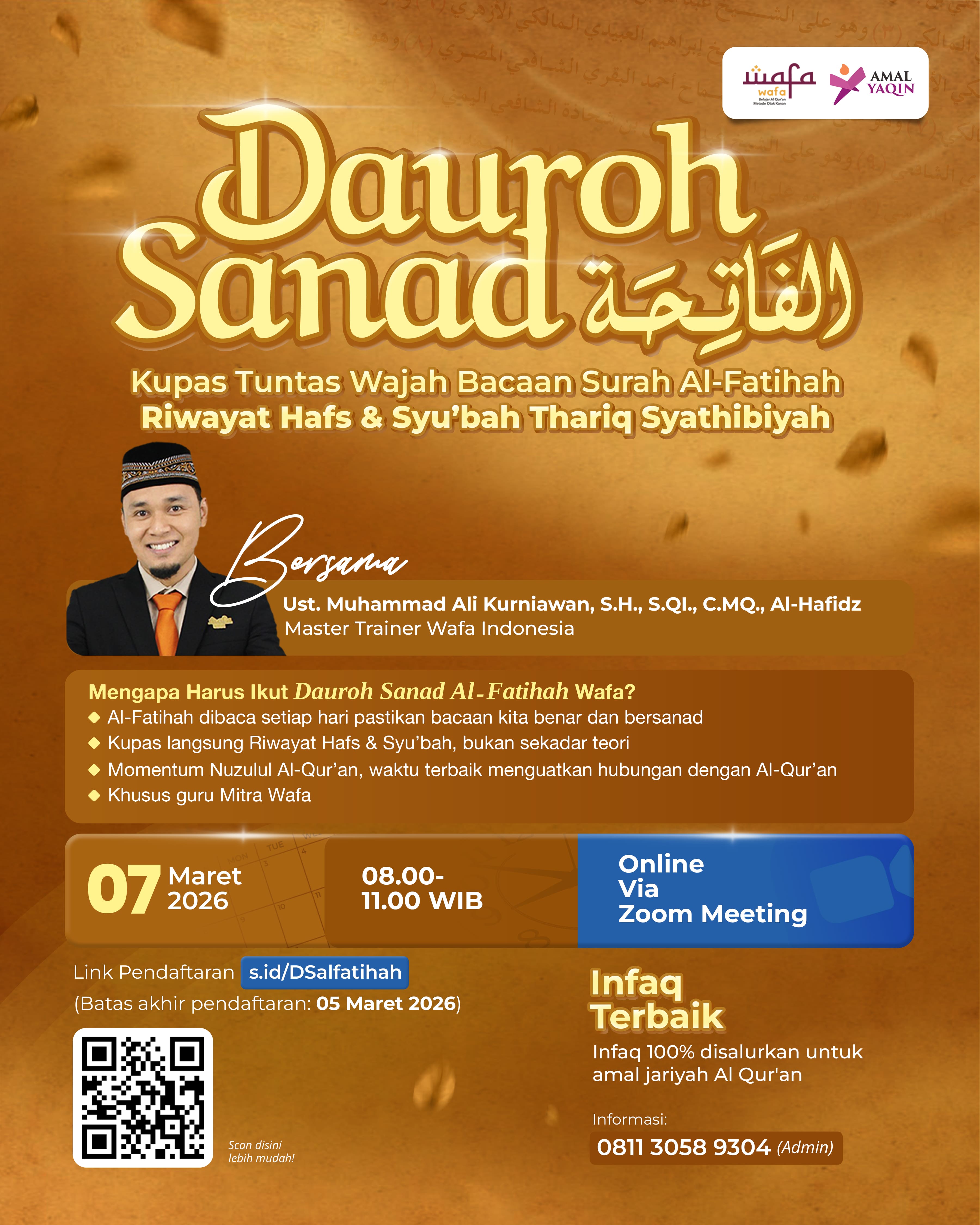 Dauroh Sanad Al-Fatihah Riwayat Hafs dan Syu’bah logo