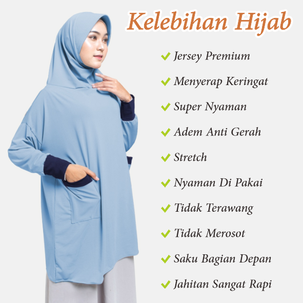 Detail Hijab Saku