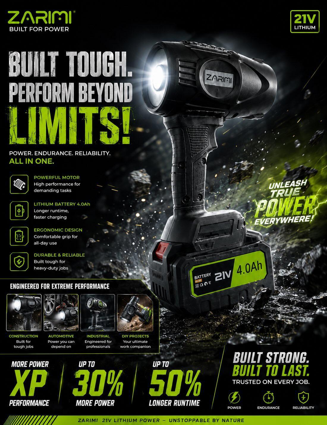 ZARIMI RockForce X21 Cordless Impact Breaker 21V logo