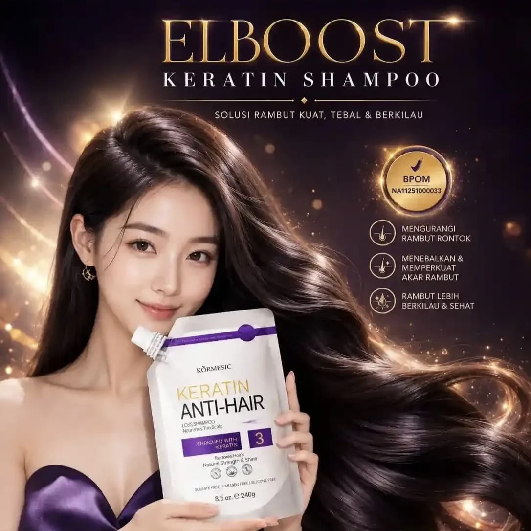 Elboost Keratin Shampoo BPOM HR62-37