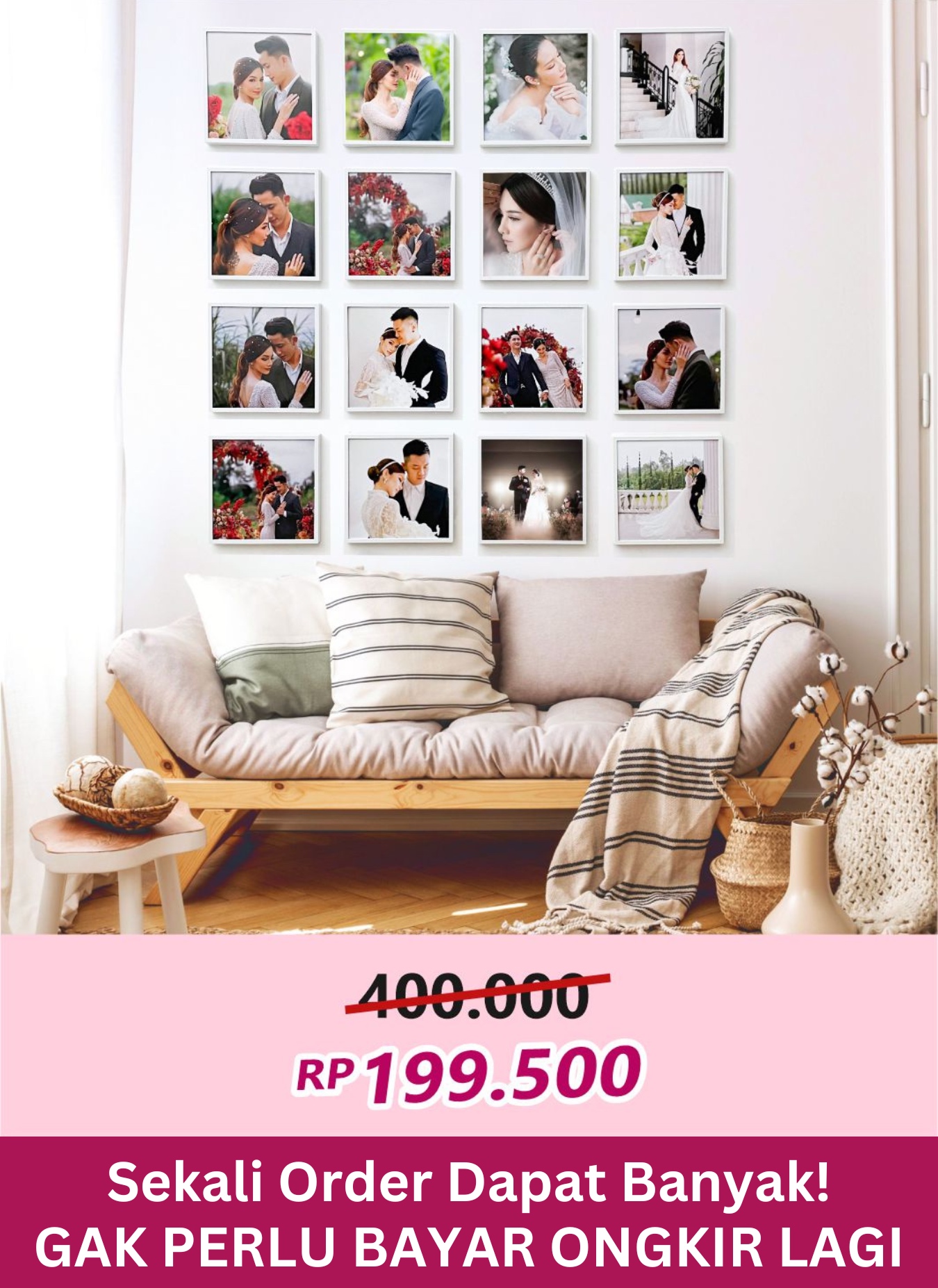 Dapat 10 Bingkai + Foto (maken2) dipakai logo
