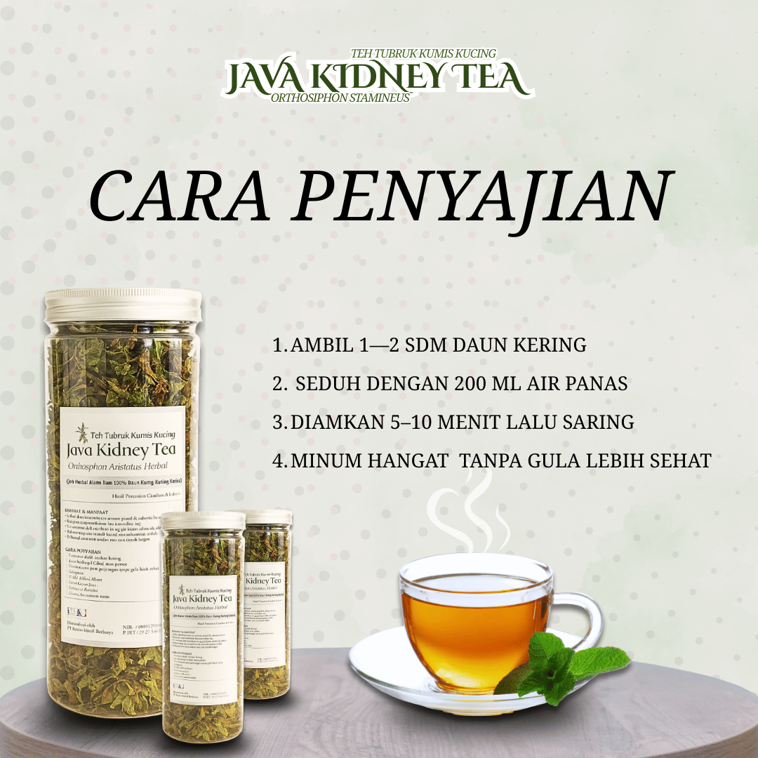 Teh Pemecah Batu Ginjal Kumis Kucing Orthosiphon Stamineus Java Kidney Tea