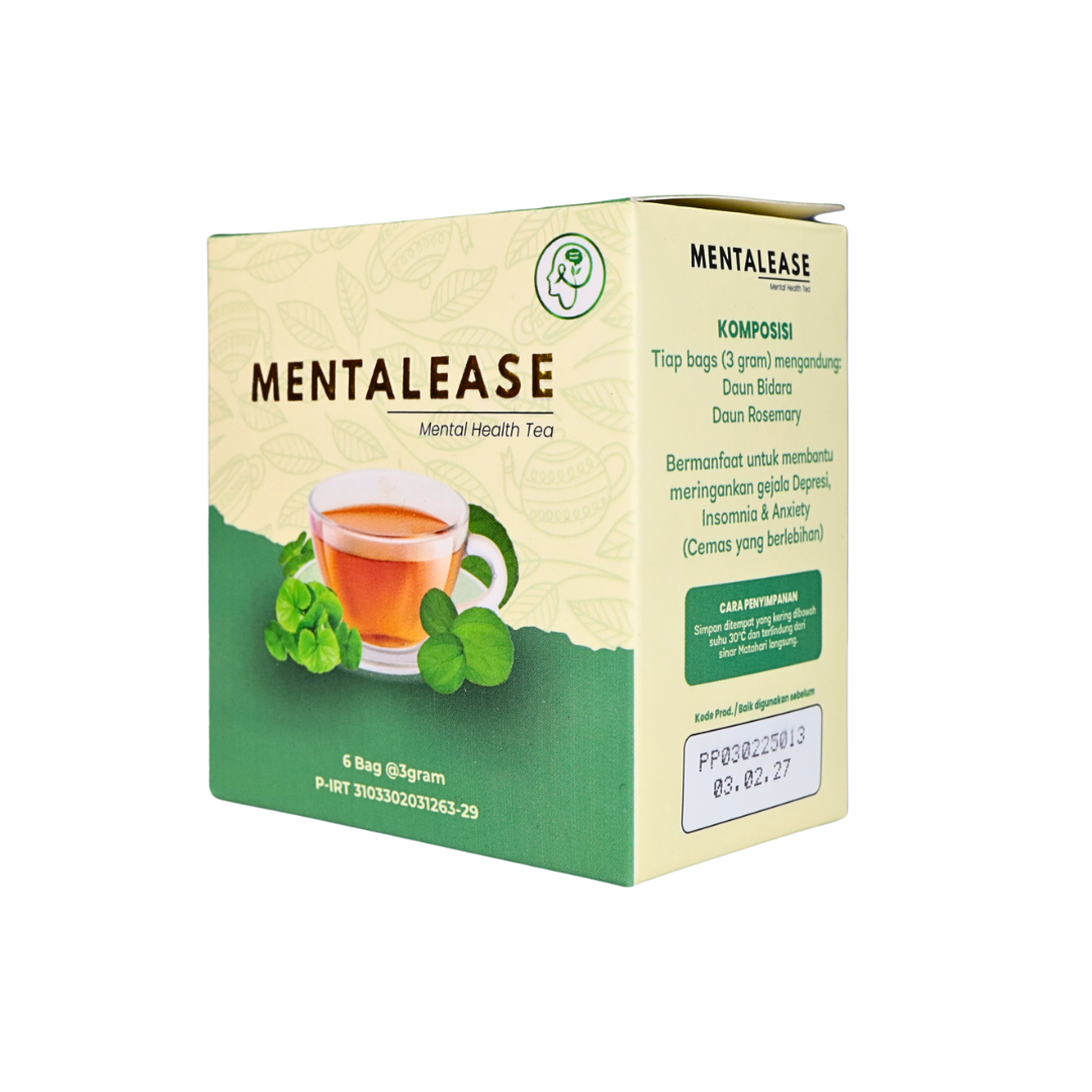 Solusi Insomnia & Anti Stres Depresi - Mentalease - Teh Herbal Yang Ampuh Untuk Kesehatan Mental
