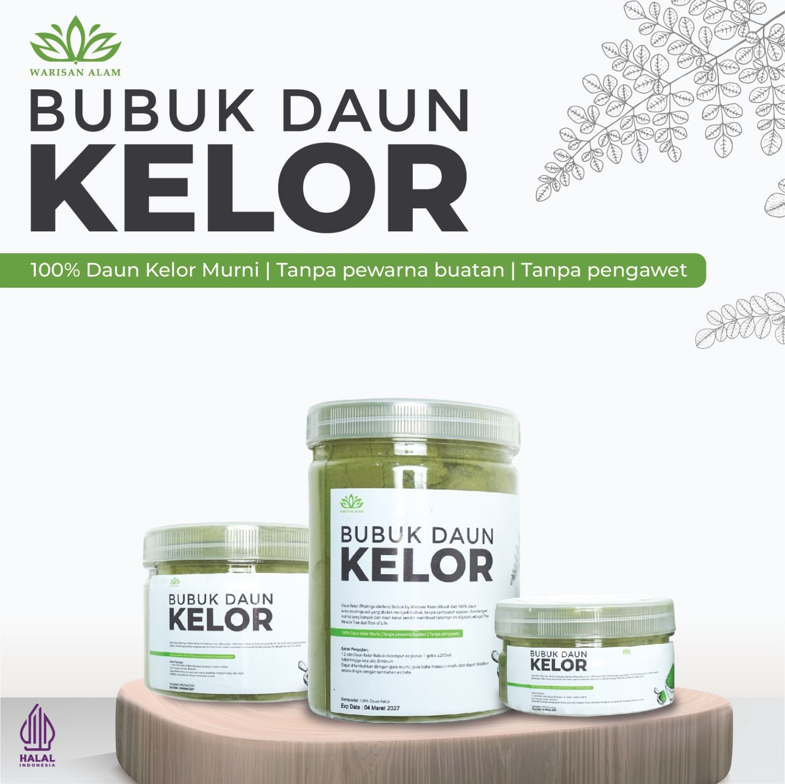 Promo Daun Kelor Bubuk FBFFF logo