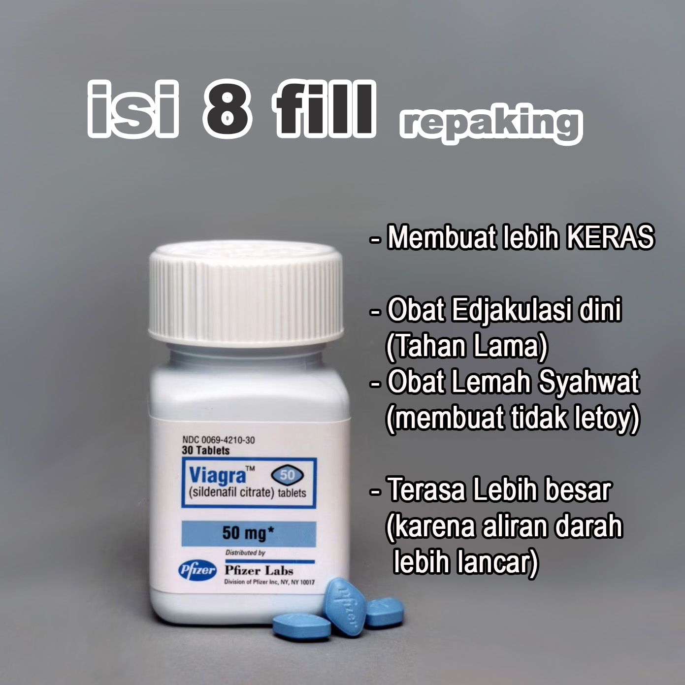VIAGRA isi 8 Fill - repaking logo