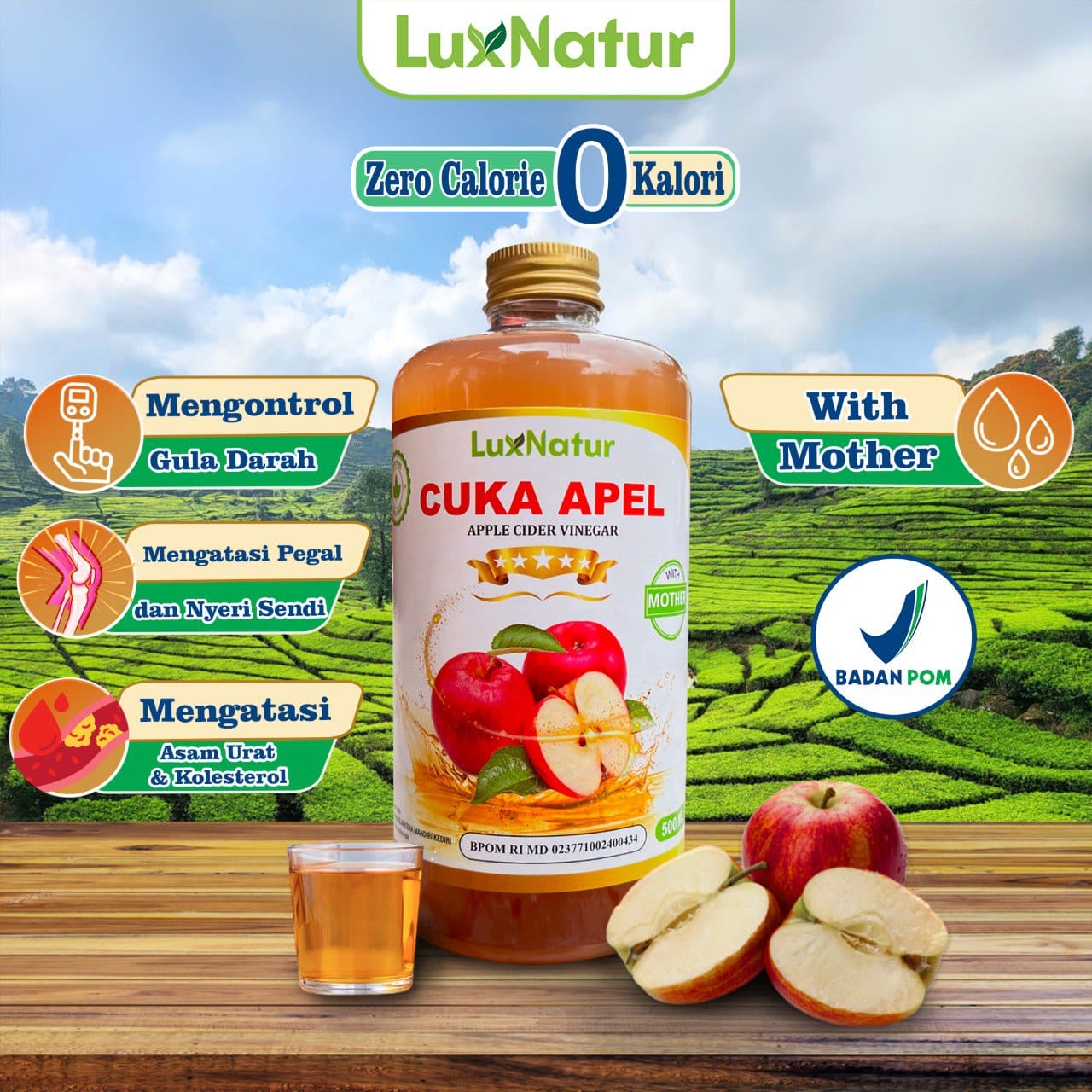 Cuka Apel Luxnatur 500ml  Google (UL) logo