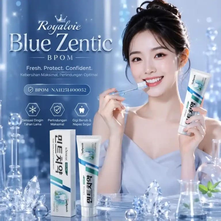 Royalvie Blue Zentic BPOM MR62-B1 logo