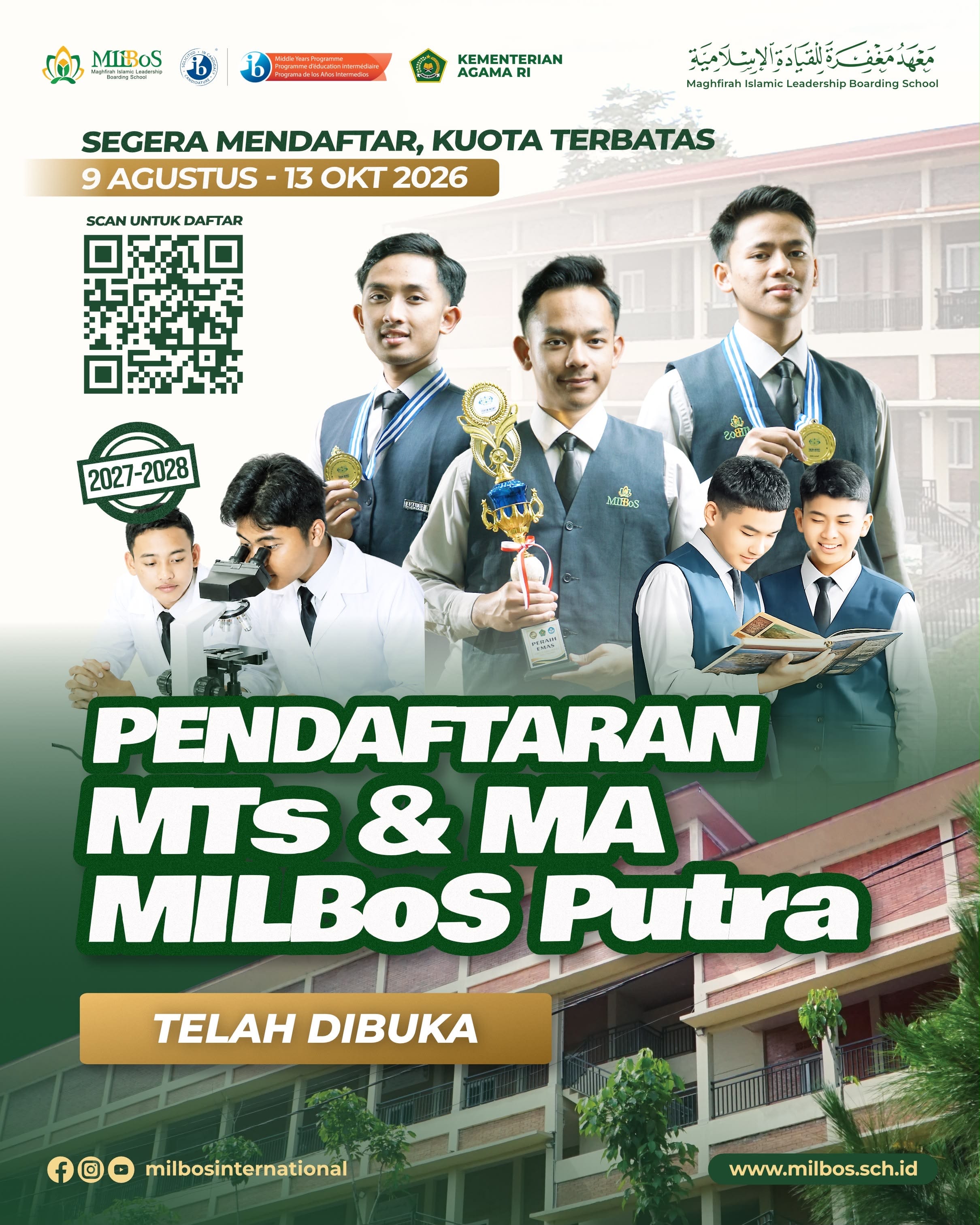 Pendaftaran MILBoS 2027/2028 logo