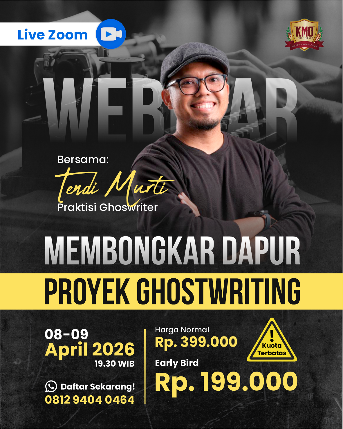WEBINAR MEMBONGKAR DAPUR PROYEK GHOSTWRITING logo
