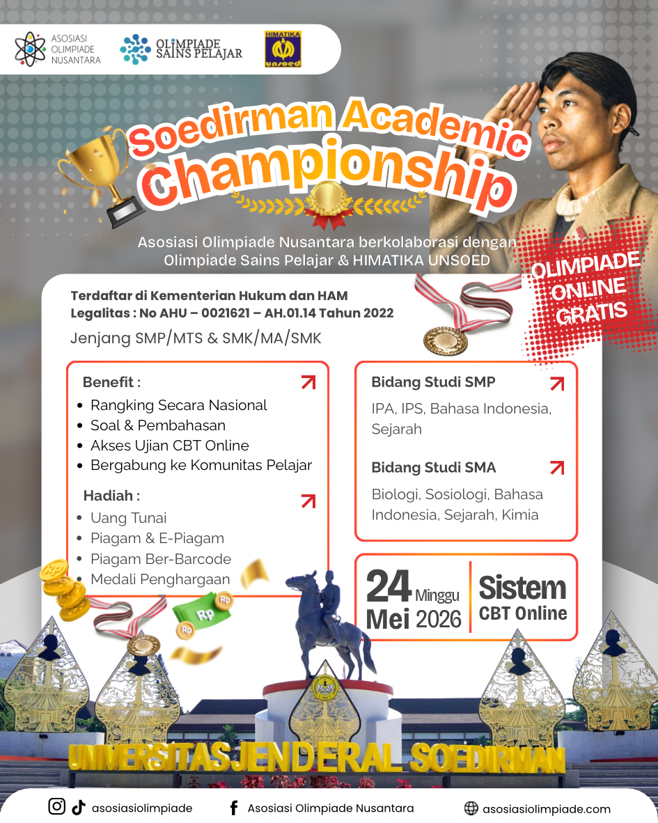 SOEDIRMAN ACADEMIC CHAMPIONSHIP - AON X OSP X UNSOED (24 MEI 2026) logo