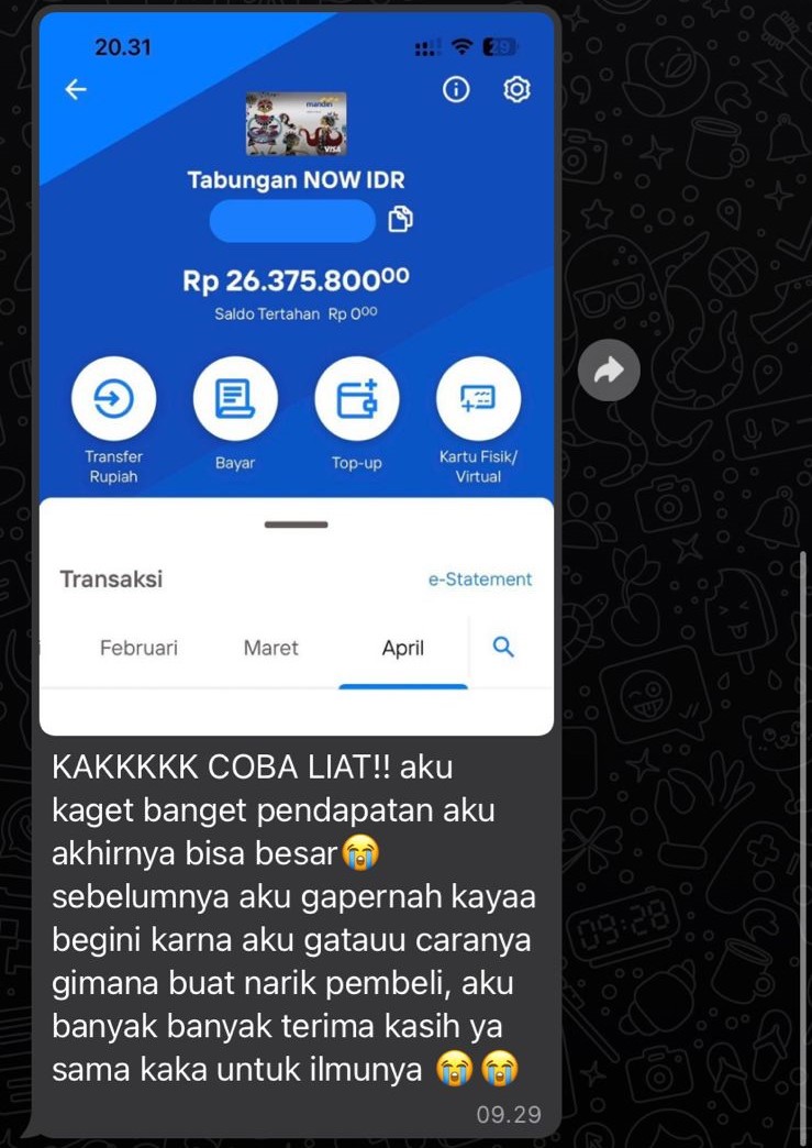200+ PRODUK + MATERI : PUNYA 1M PERTAMA DARI SOSMED+PRODUK DIGITAL