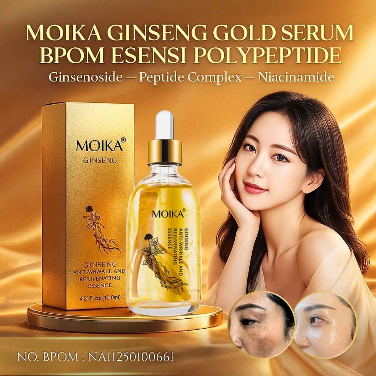 Moika Gingseng Serum Gold DD HKM 3 logo