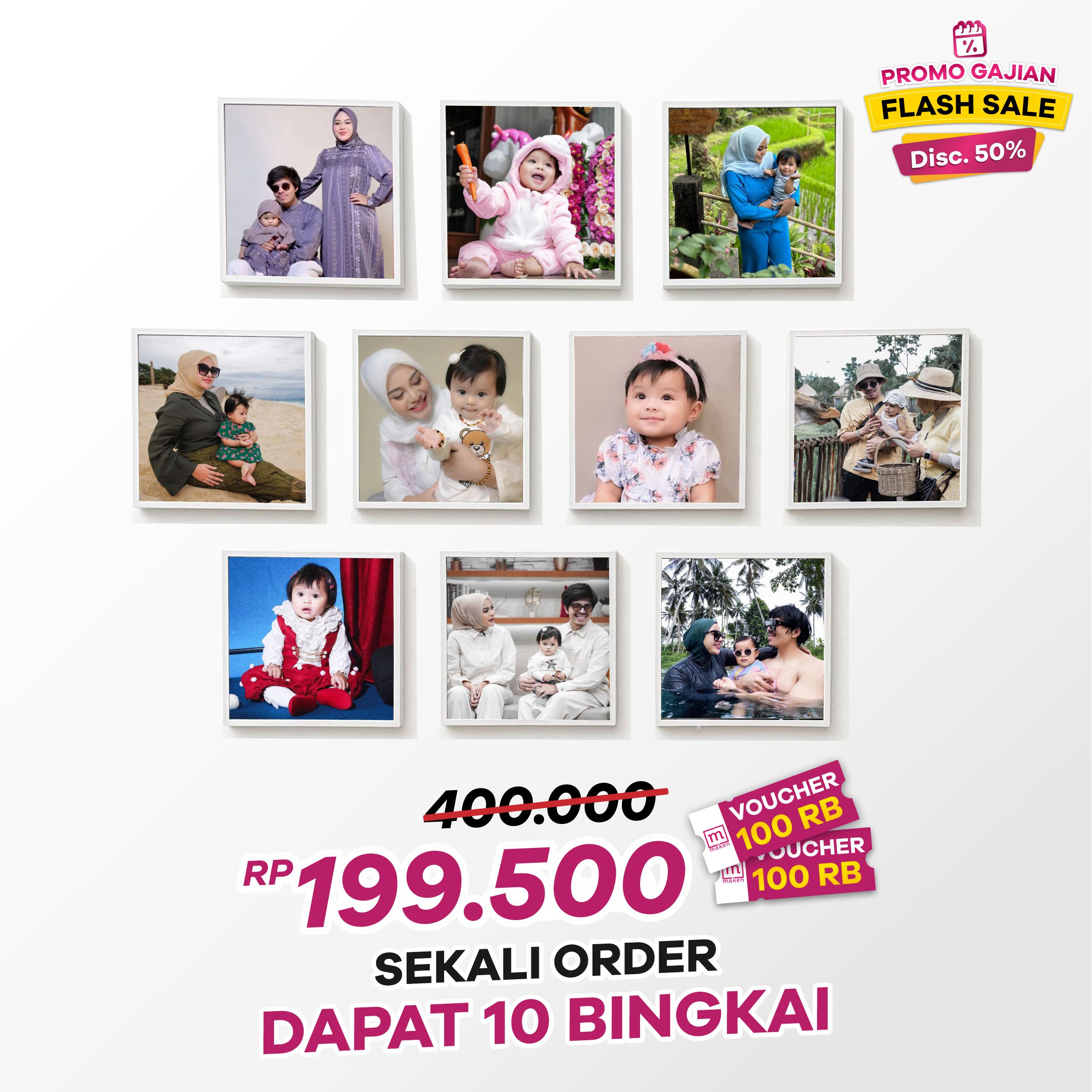 Dapat 10 Bingkai logo