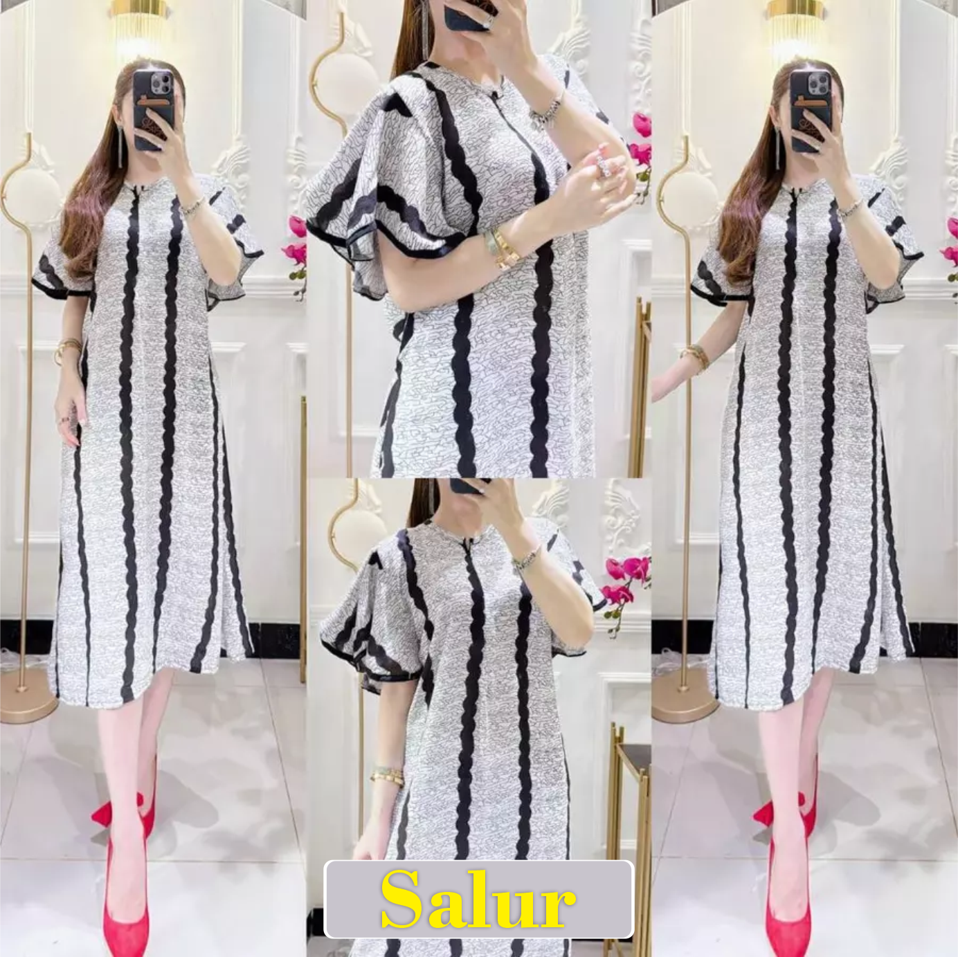 Lunara Dress Motif Bunga