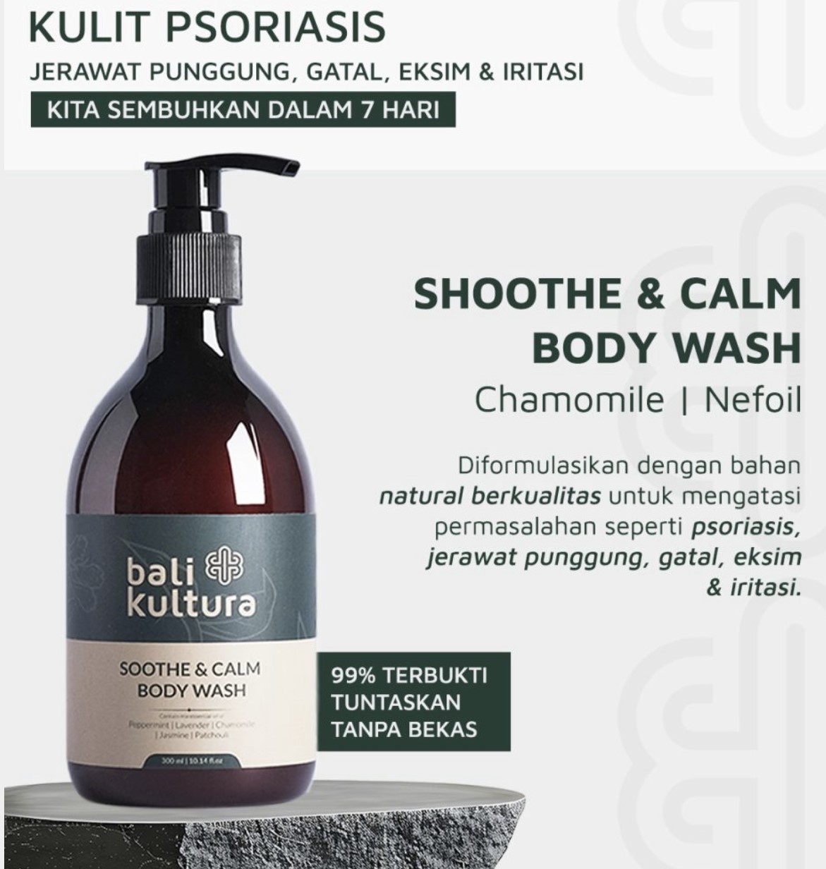 Bali Kultura - Sabun Mandi Untuk Kulit Psoriasis, Radang, Eksim & Berjerawat - FBR