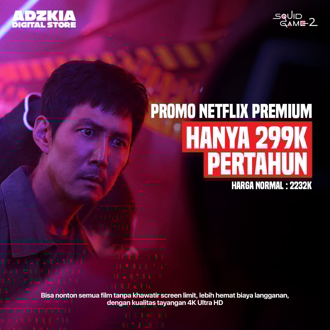 VOUCHER NETFLIX PREMIUM 1 TAHUN
