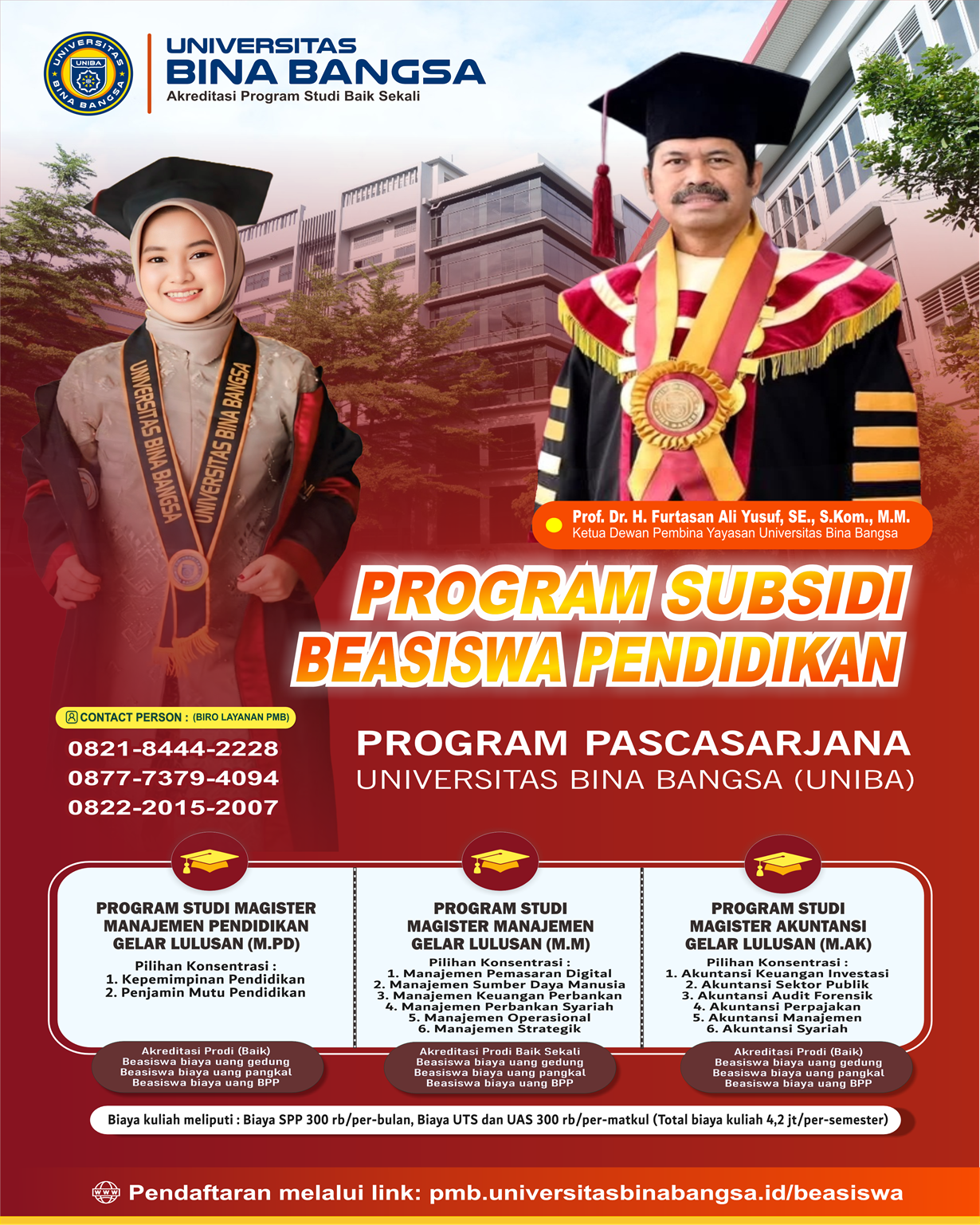 Program Subsidi Beasiswa Pendidikan Program Pascasarjana Universitas Bina Bangsa