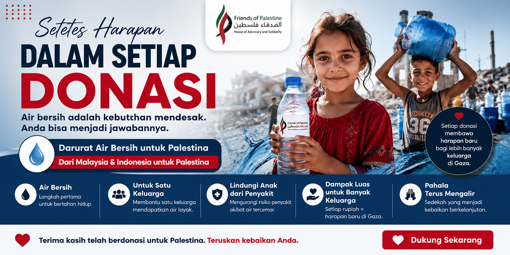 Hydrate Gaza: A Drop of Hope in Every Donation logo