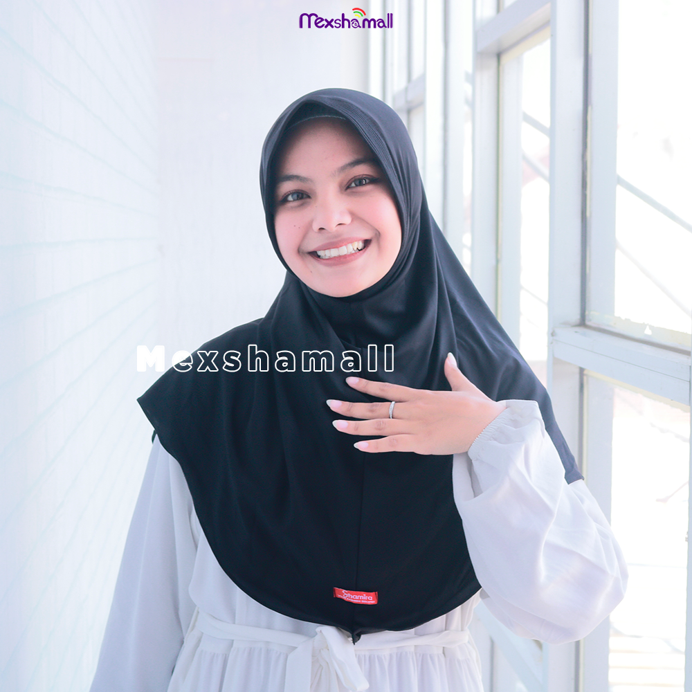 Mexshamall-jilbab Bergo Hamidah Jersey Premium logo