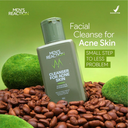 F - Mensreaction Cleanser For Acne Skin logo