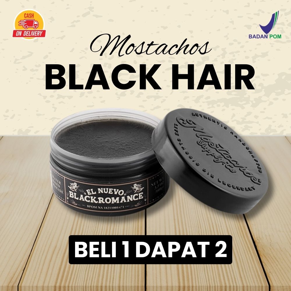 Mostachos Black Hair YZ logo