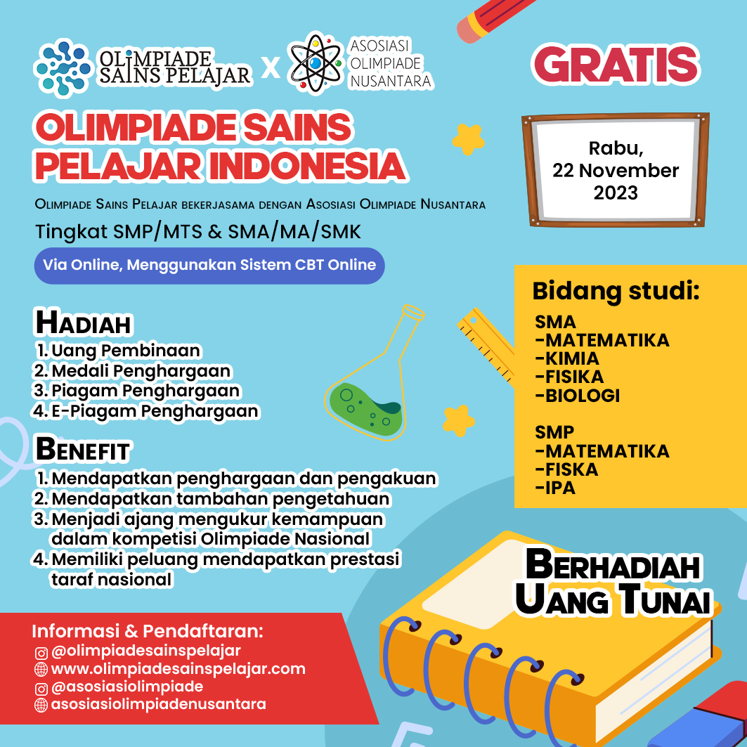 OLIMPIADE SAINS PELAJAR INDONESIA - OSP X AON 22 NOVEMBER logo