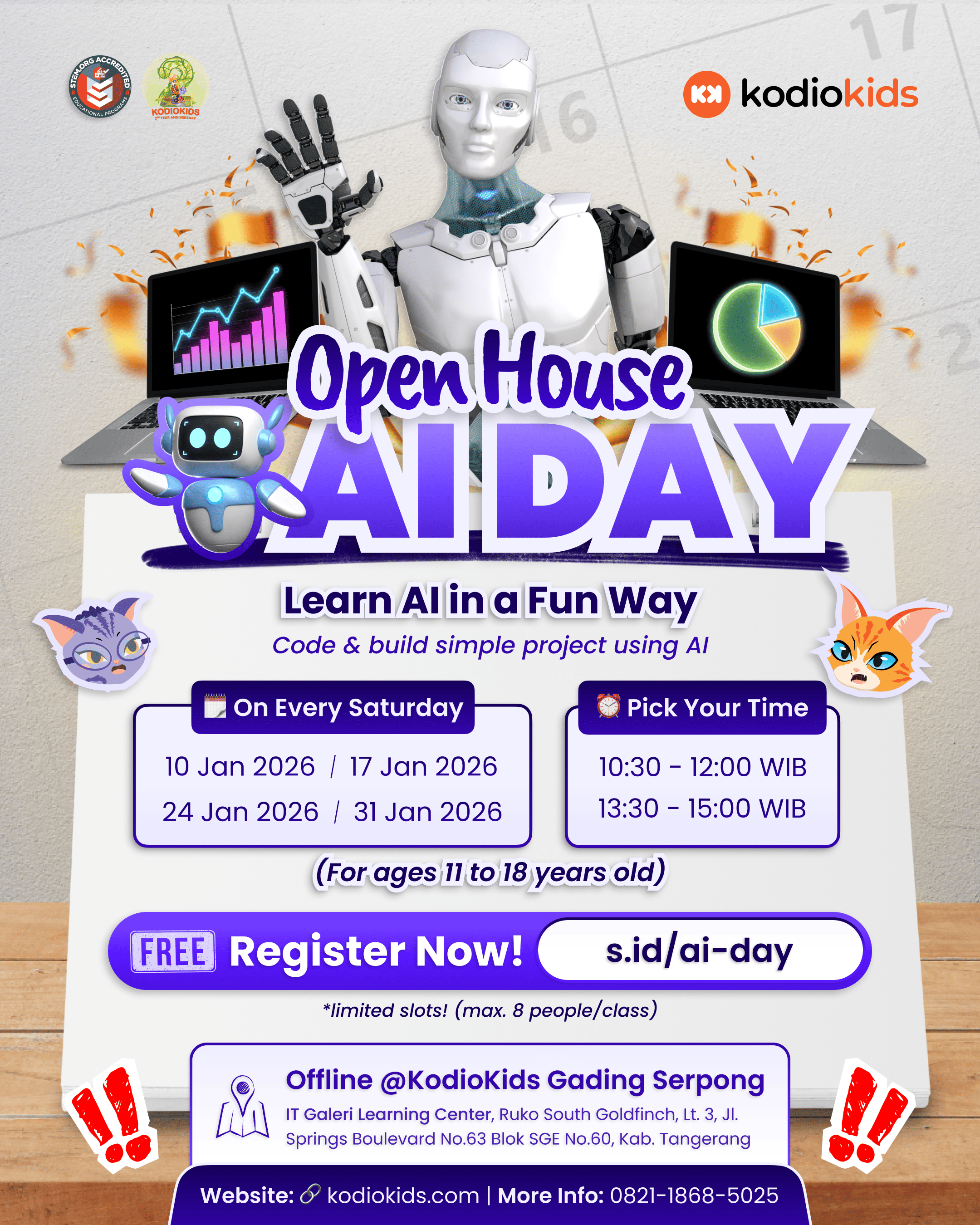 AI Day: Code & build simple project using AI logo