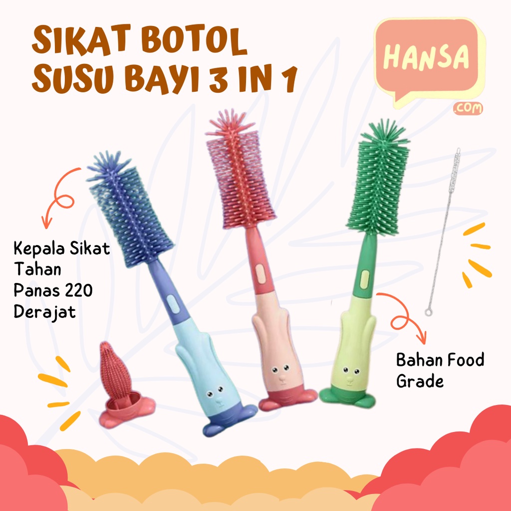 Sikat Botol Silikon ✨ logo