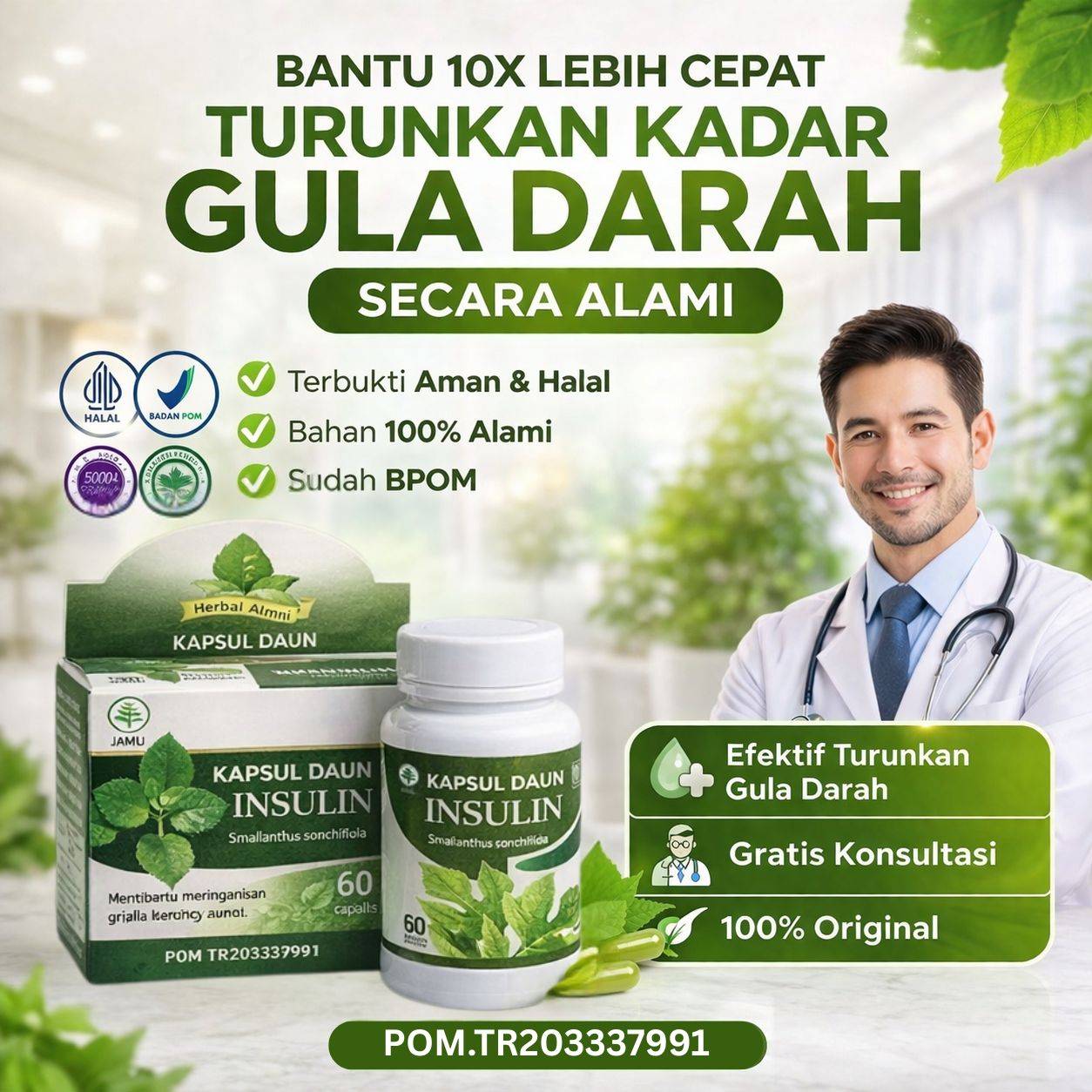 DISKON KAPSUL DAUN INSULIN logo