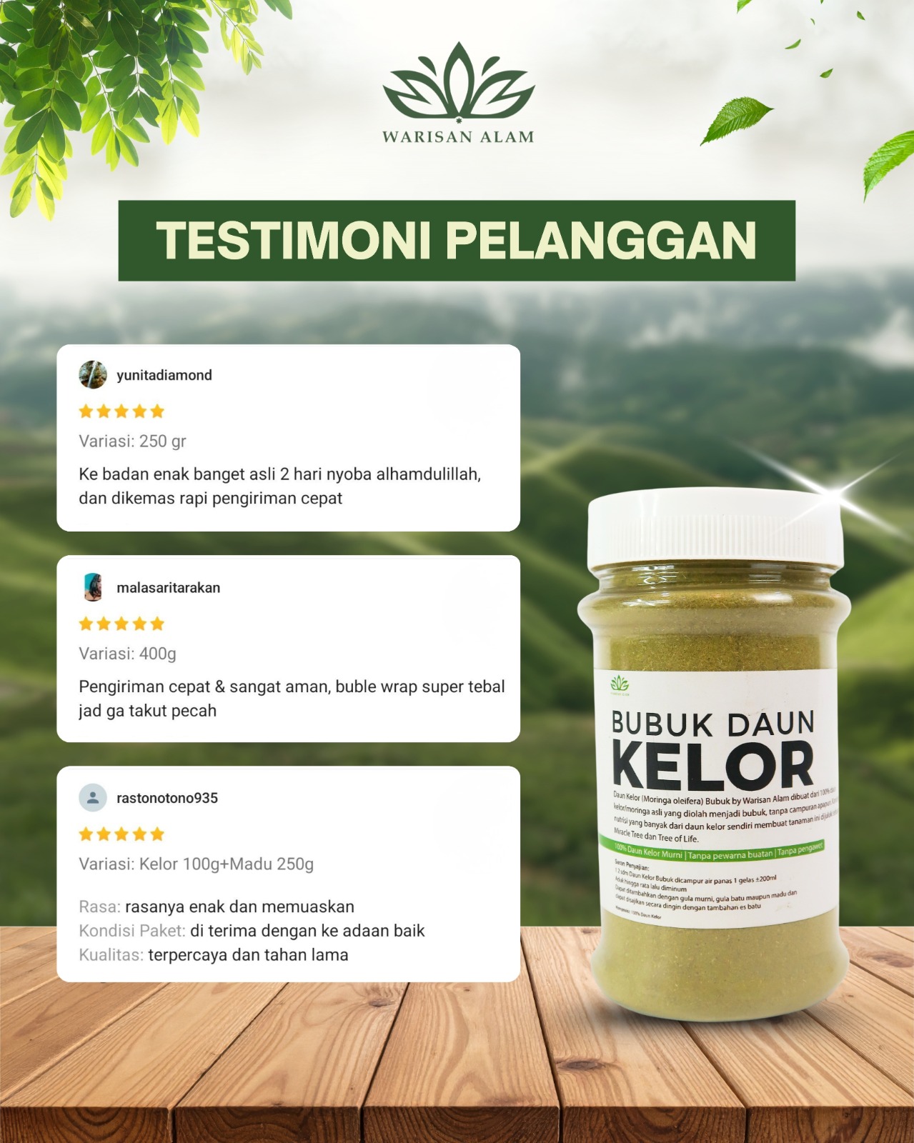 Promo Daun Kelor Bubuk FBIFF