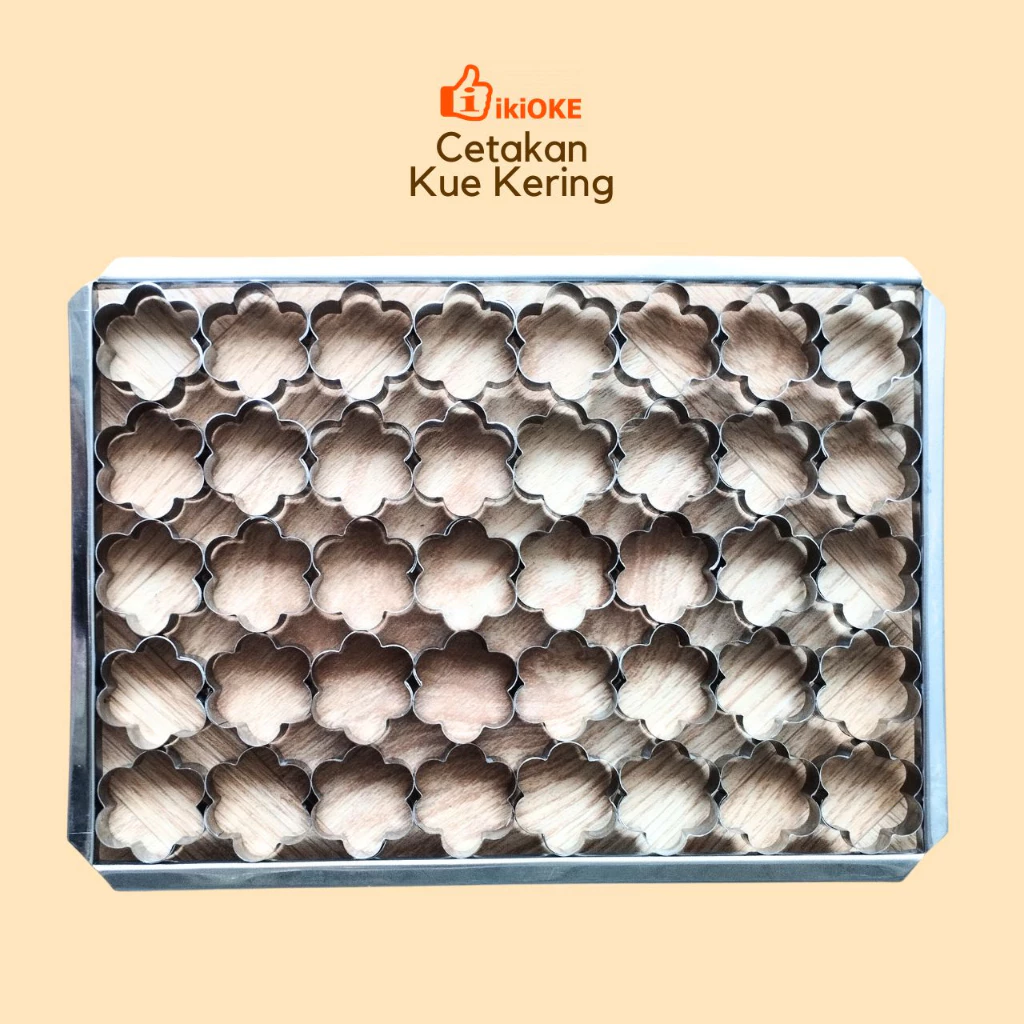 Cetakan Kue Kering Stainless Bingkai Cookies Kreatif Kastangel Putri Salju Bunga Oval Love Bulat