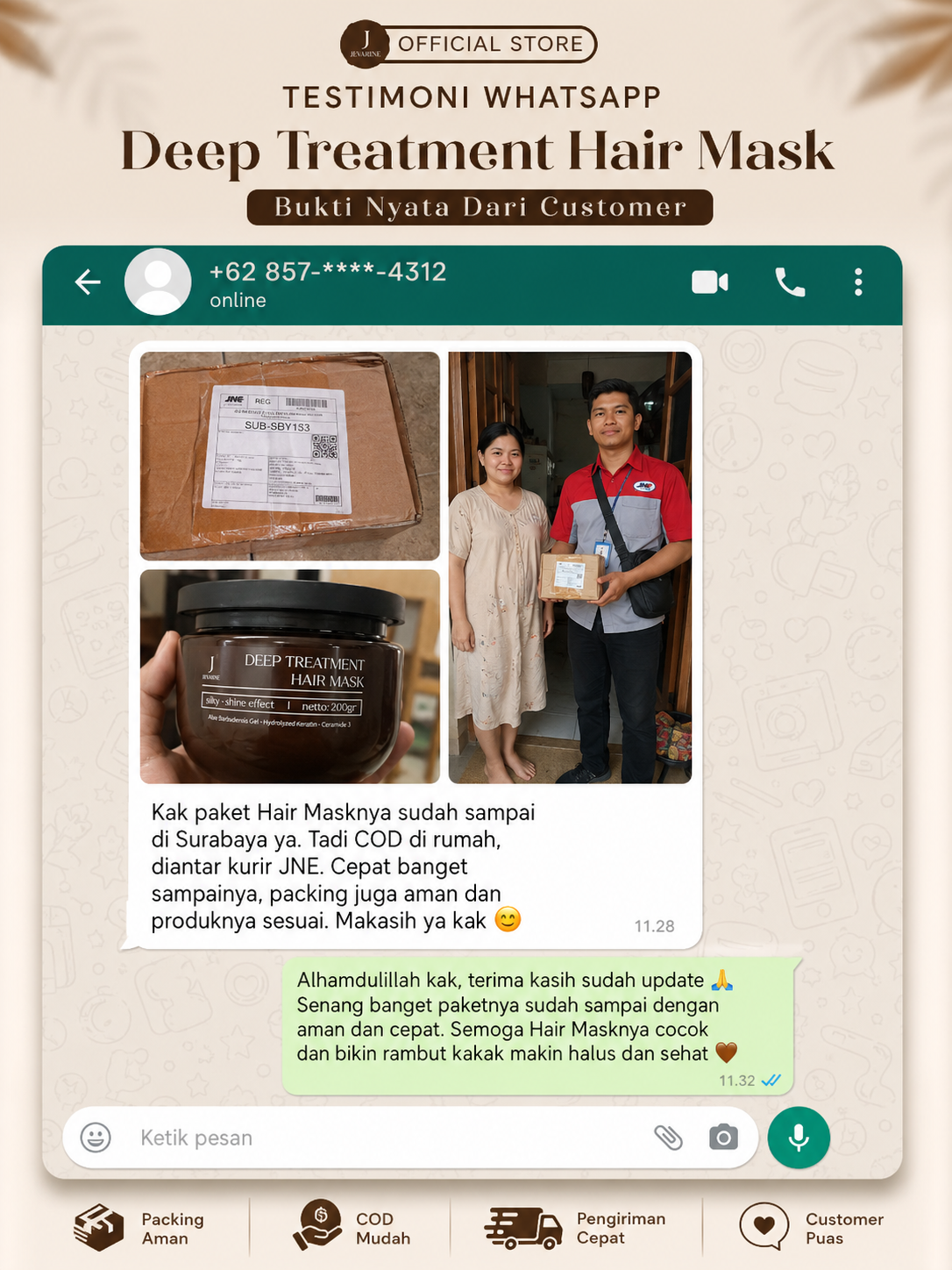 Testimoni Jevarine