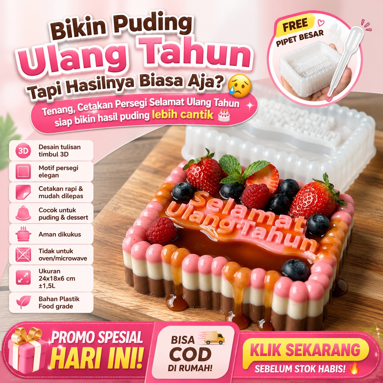Cetakan Persegi Selamat Ulang Tahun logo