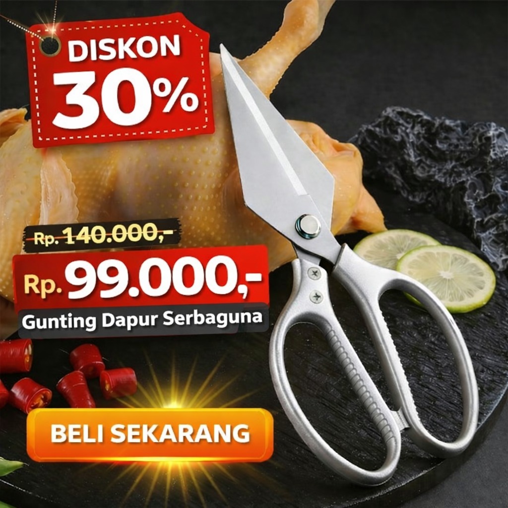 gunting dapur F logo