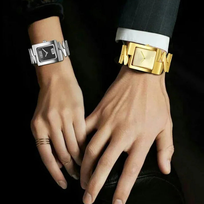 Square Quartz Watch Wrist View