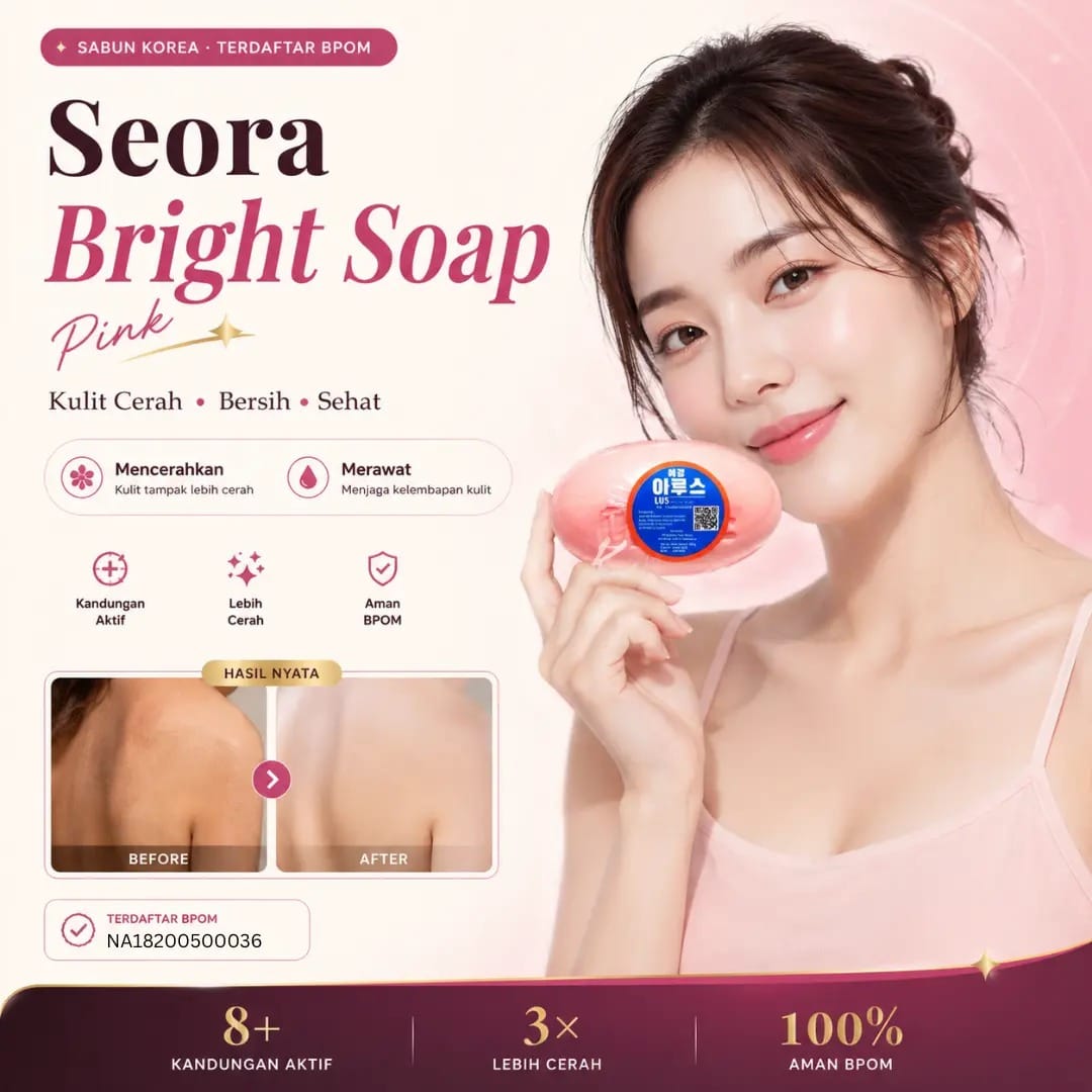 Seora Bright Soap BPOM A-G31 logo