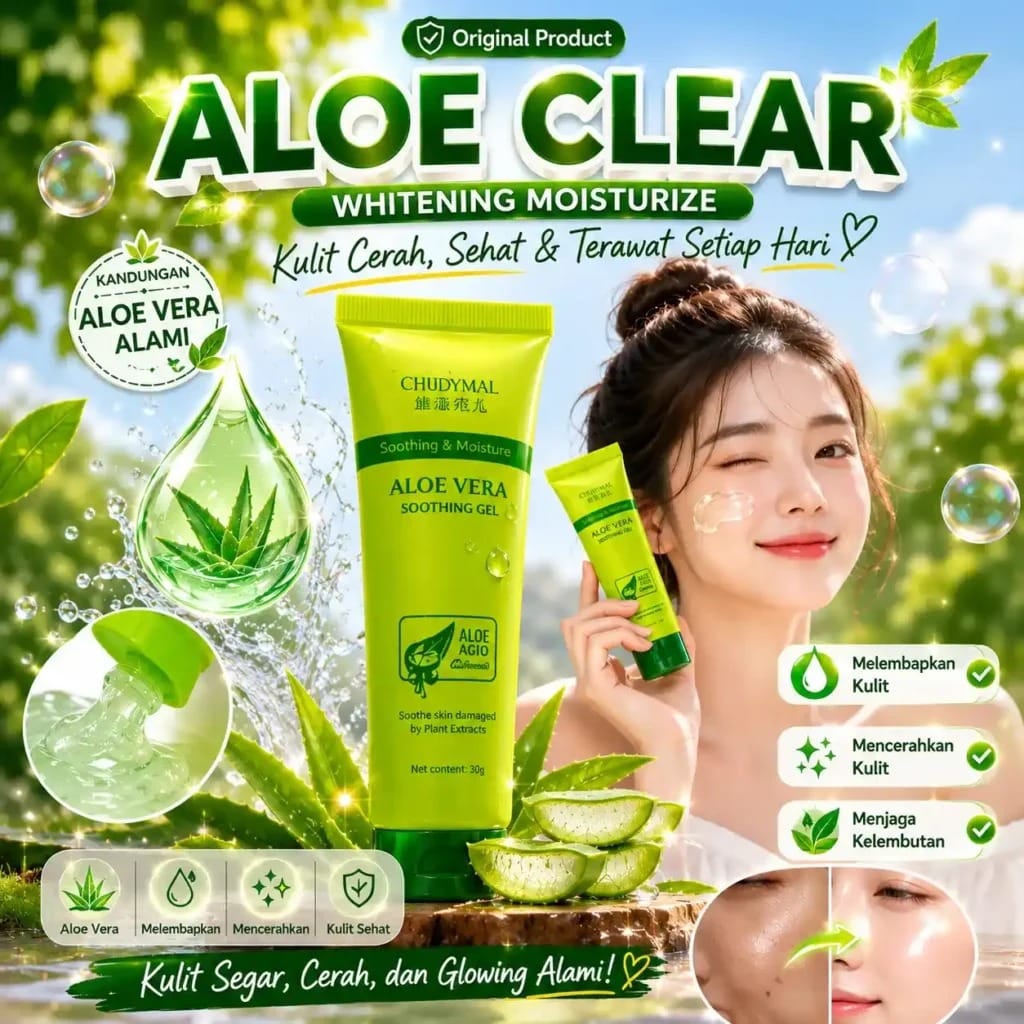 Aloe Clear Gel Exfoliating BPOM BL62-59 logo