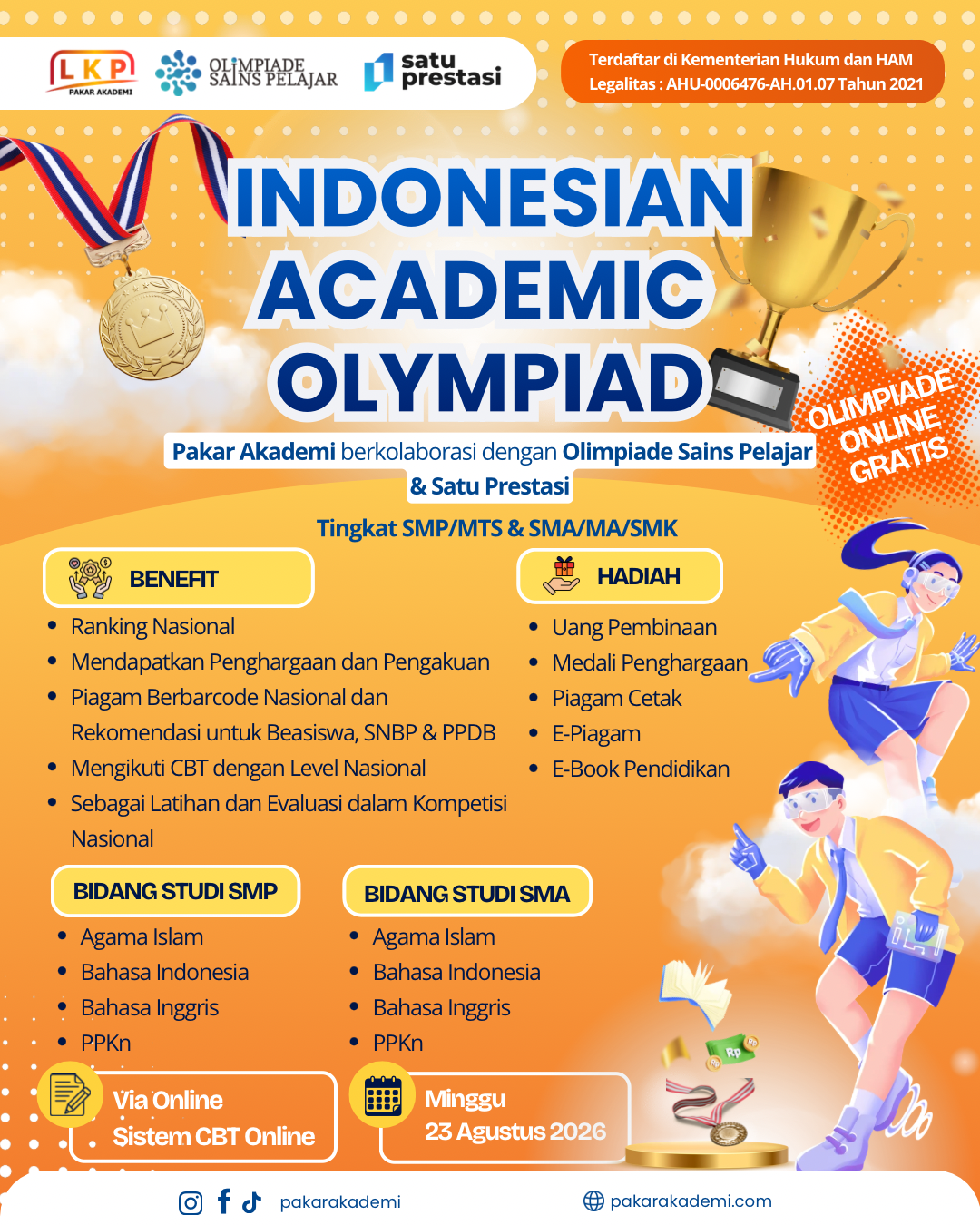 INDONESIAN 23 AGUSTUS 2026 - LKP X OSP X SP logo