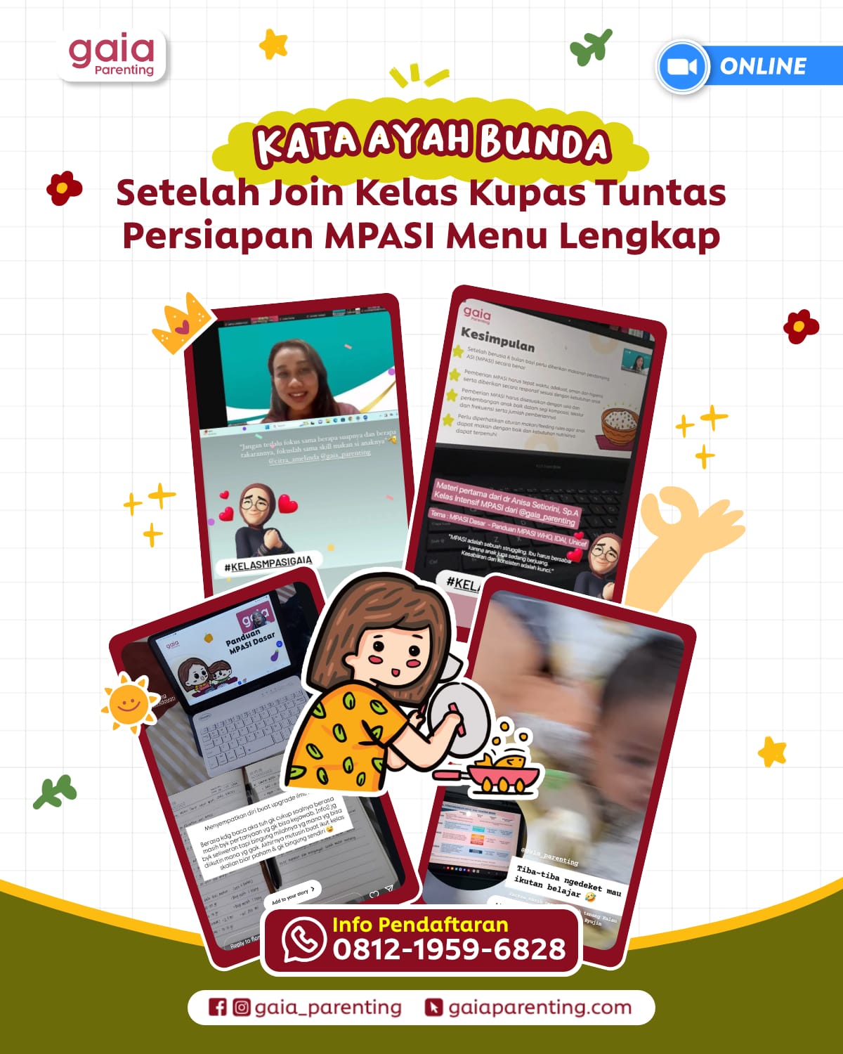 Kelas Intensif MPASI 7 Hari: Kupas Tuntas Persiapan & Fundamental MPASI Menu Lengkap