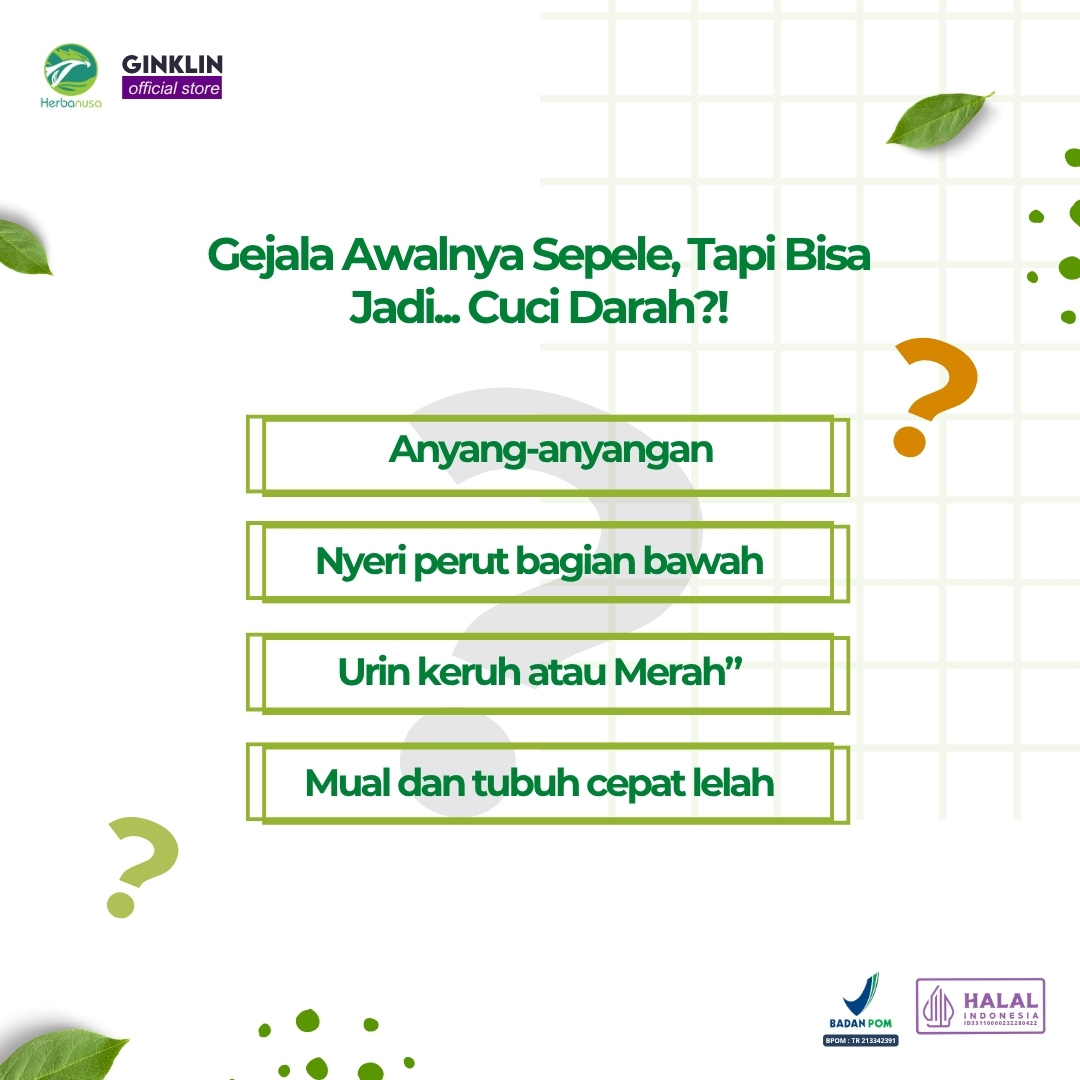 Ginklin Official 60 Kapsul + BONUS Checklist, Tracker Minum & E-book Batu Ginjal