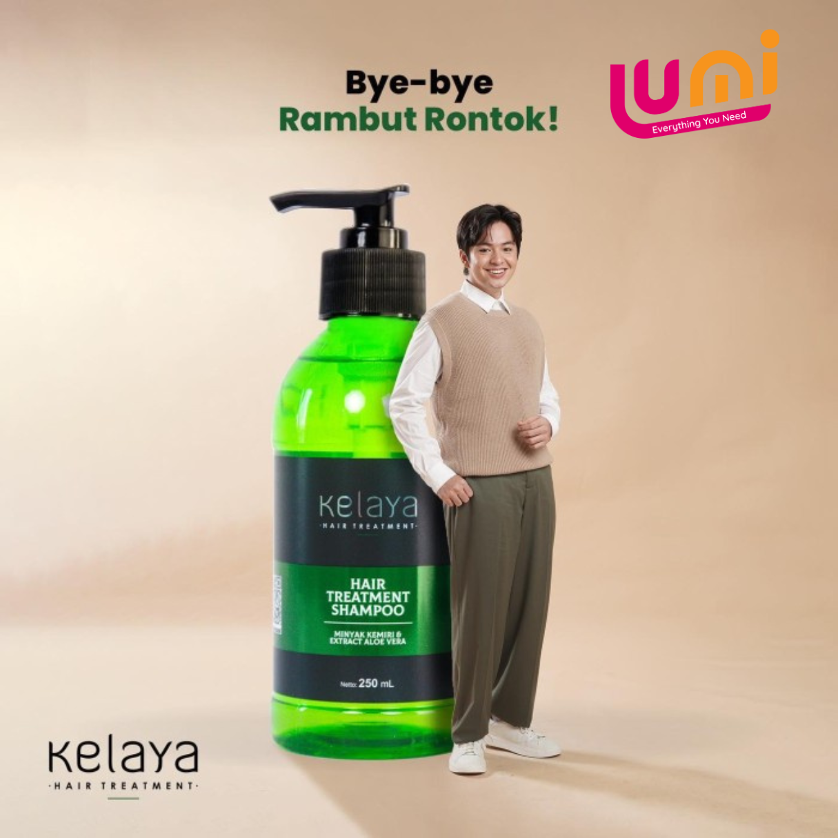 Shampoo Kelaya Hair Treatment Penumbuh Rambut Perawatan Rambut Rontok Anti Ketombe Shampo Original