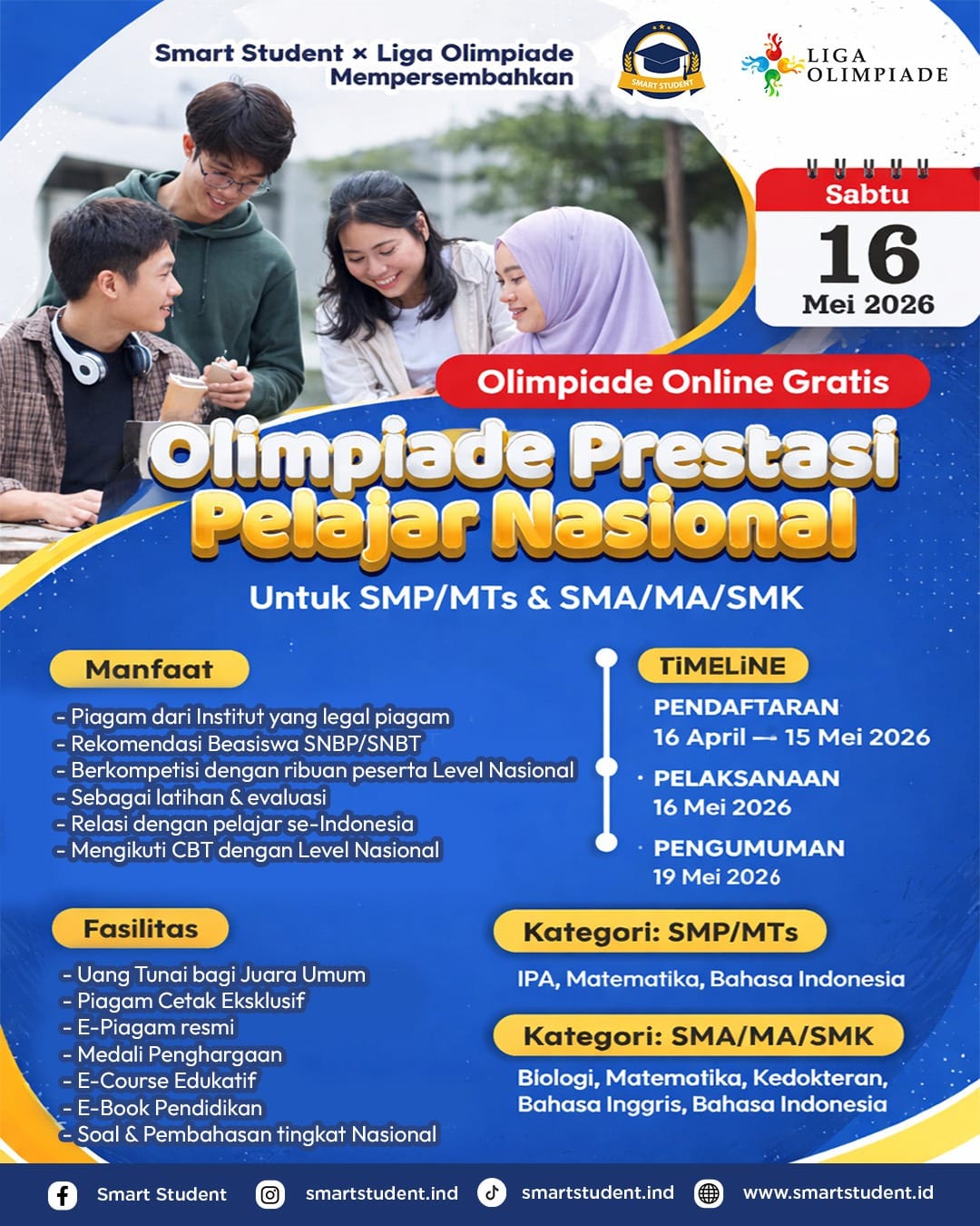 Olimpiade Prestasi Pelajar Nasional 2026 logo