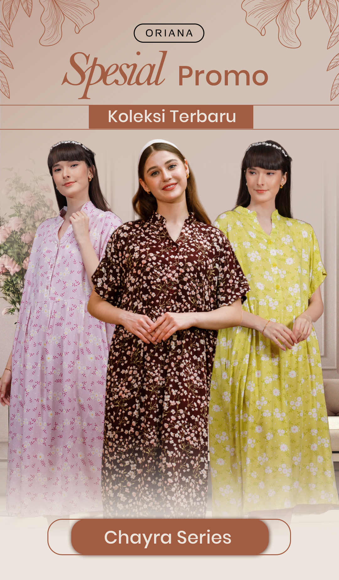 # FADS - Homewear Maxi-dress Chayra Ilyana sizing (106-1 pcs) API logo