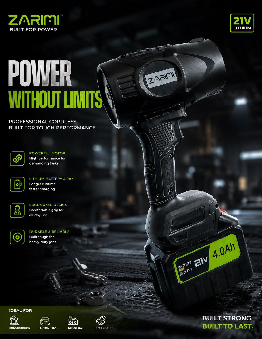 ZARIMI RockForce X21 Cordless Impact Breaker 21V